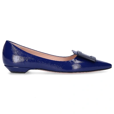 Shop Agl Attilio Giusti Leombruni Classic Ballet Flats Honore In Blue