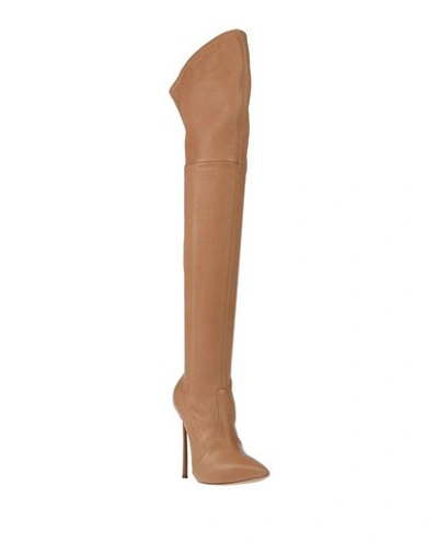 Shop Casadei Boots In Sand