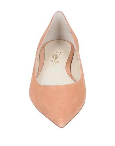 Shop Deimille Ballet Flats In Pastel Pink