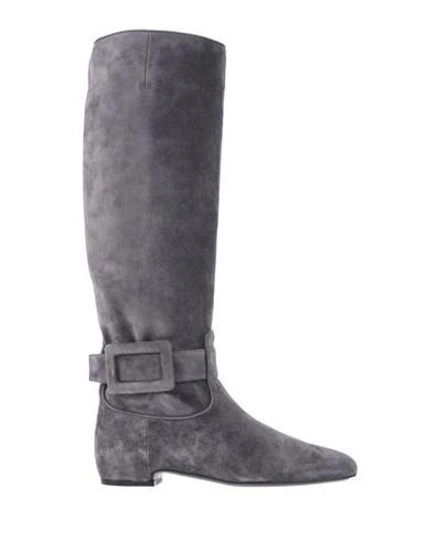 Roger Vivier Boots In Grey