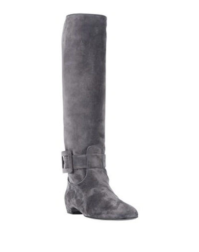Roger Vivier Boots In Grey
