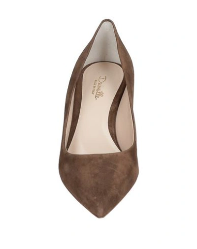 Shop Deimille Pumps In Dark Brown