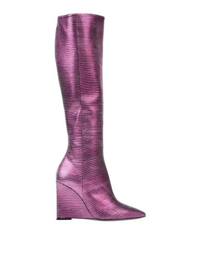 Shop Just Cavalli Boots In Light Purple