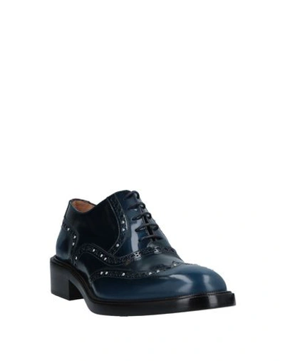 Shop Sartore Laced Shoes In Slate Blue