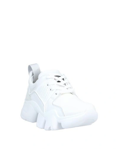 Shop Givenchy Woman Sneakers White Size 10 Textile Fibers, Soft Leather