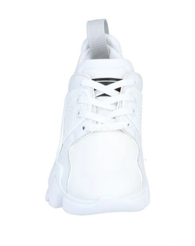 Shop Givenchy Woman Sneakers White Size 10 Textile Fibers, Soft Leather