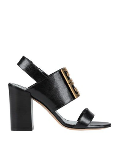 Shop Givenchy Sandals In Black