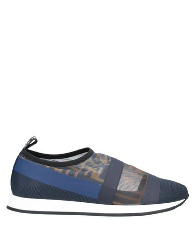 Shop Fendi Sneakers In Blue