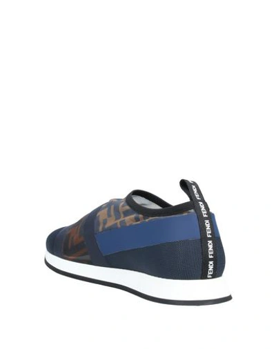 Shop Fendi Sneakers In Blue