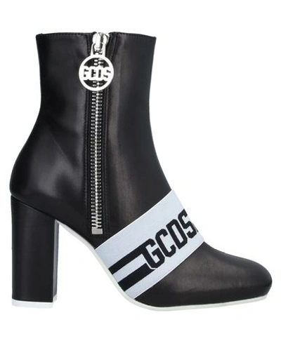 Shop Gcds Woman Ankle Boots Black Size 9 Soft Leather