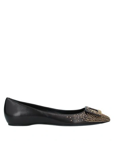 Roger Vivier Ballet Flats In Black