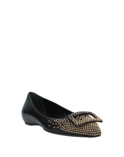 Roger Vivier Ballet Flats In Black