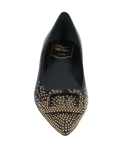 Roger Vivier Ballet Flats In Black
