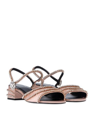 Roger Vivier Sandals In Beige