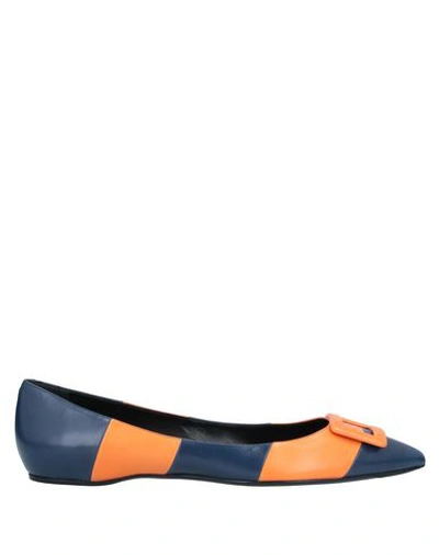 Roger Vivier Ballet Flats In Orange
