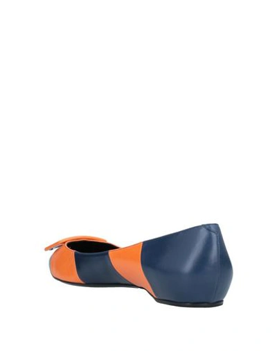 Roger Vivier Ballet Flats In Orange