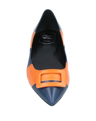 Roger Vivier Ballet Flats In Orange