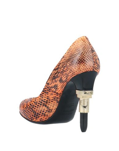 Shop Alberto Guardiani Pump In Orange