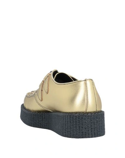 Shop Underground Laced Shoes In Gold