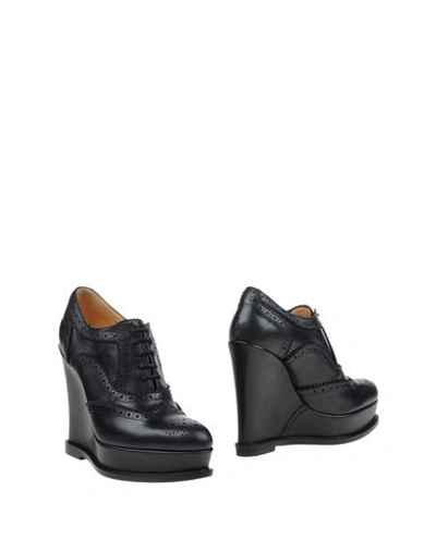 Shop Barbara Bui Laced Shoes In Black