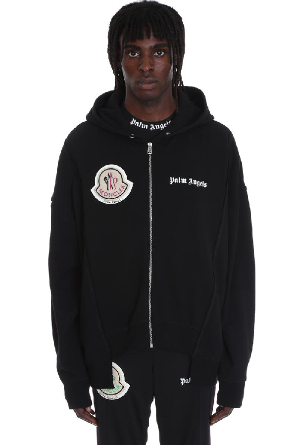 Moncler Genius Moncler X Palm Angels Sweatshirt In Black Cotton | ModeSens