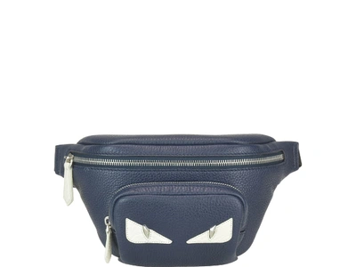 Shop Fendi Bag Bugs Belt Bag In Blue