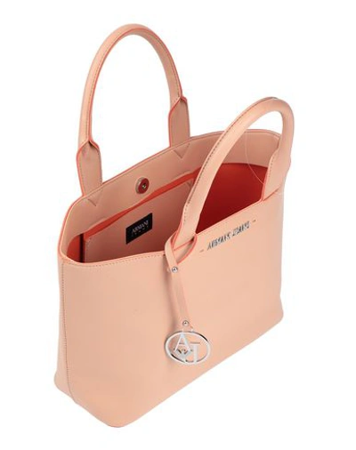 Shop Armani Jeans Handbag In Pale Pink
