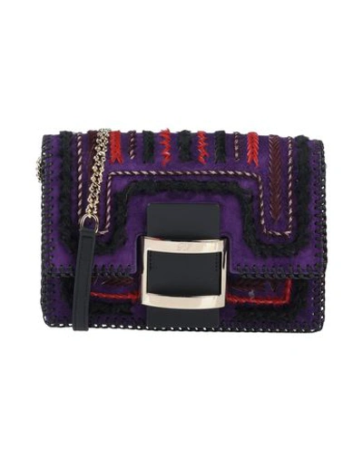 Shop Roger Vivier Cross-body Bags In Purple
