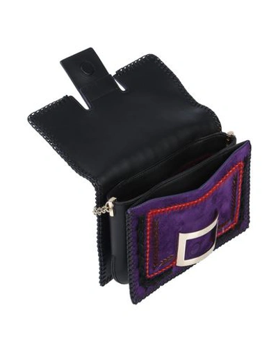 Shop Roger Vivier Cross-body Bags In Purple