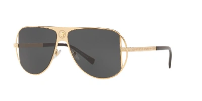 Shop Versace Man Sunglasses Ve2212 In Dark Grey