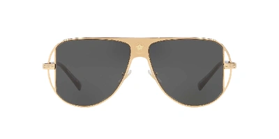 Shop Versace Man Sunglasses Ve2212 In Dark Grey