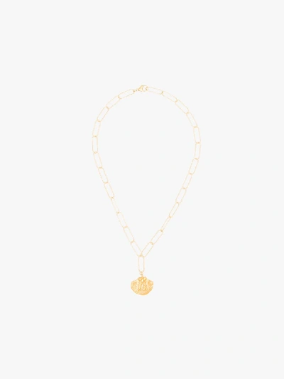 Shop Alighieri 9k Gold-plated Paolo And Francesca Pendant Necklace