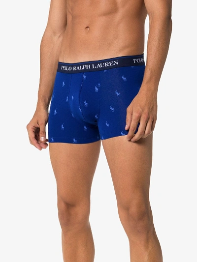 Shop Polo Ralph Lauren 3 Pack Boxer Set In Blue