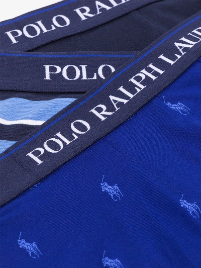 Shop Polo Ralph Lauren 3 Pack Boxer Set In Blue