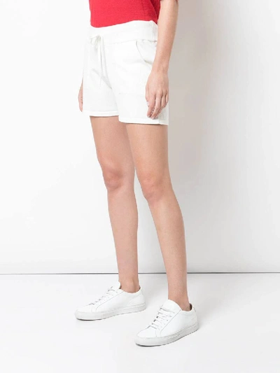 Shop Alexandra Golovanoff Drawstring Shorts In White