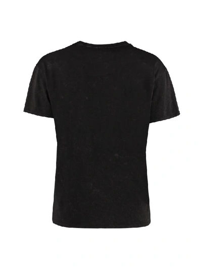 Shop R13 Boy Distressed Cotton T-shirt In Black