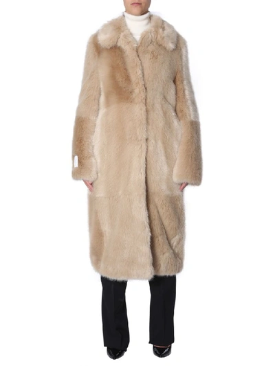 Shop Stella Mccartney Ecological Fur In Beige