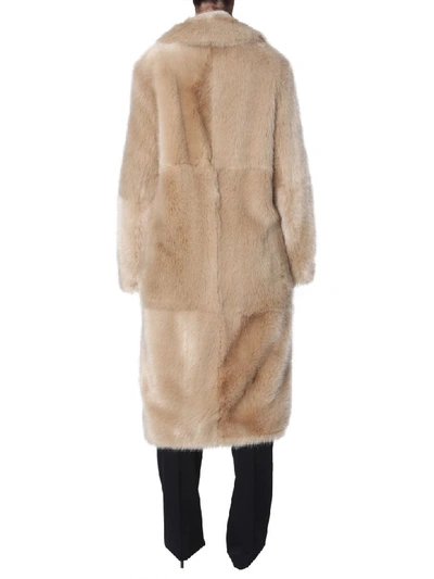 Shop Stella Mccartney Ecological Fur In Beige