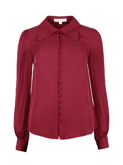 Shop Michael Kors Silk Shirt In Red-purple Or Grape