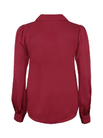 Shop Michael Kors Silk Shirt In Red-purple Or Grape