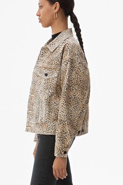 Shop Alexander Wang Game Jacket In Cheetah Micro Print
