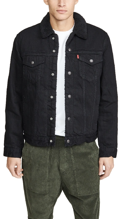 Shop Levi's Type Iii Sherpa Trucker Jacket In Berk