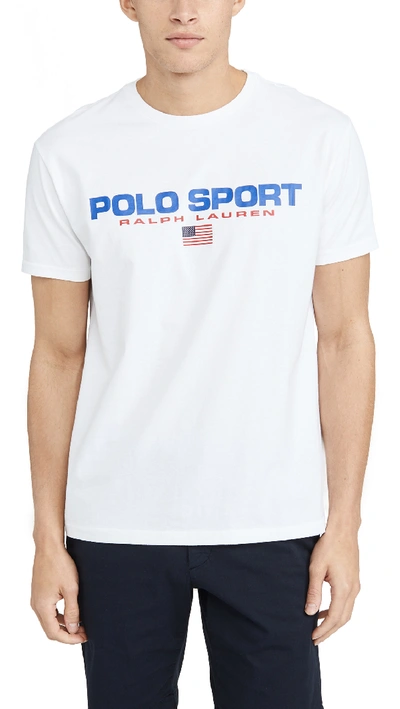 Shop Polo Ralph Lauren Polo Sport T-shirt In White