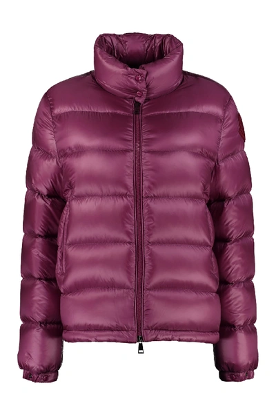 Shop Moncler Copenhague Full Zip Padded Jacket In Purple