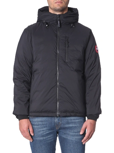 Shop Canada Goose Lodge Down Jacket In Nero