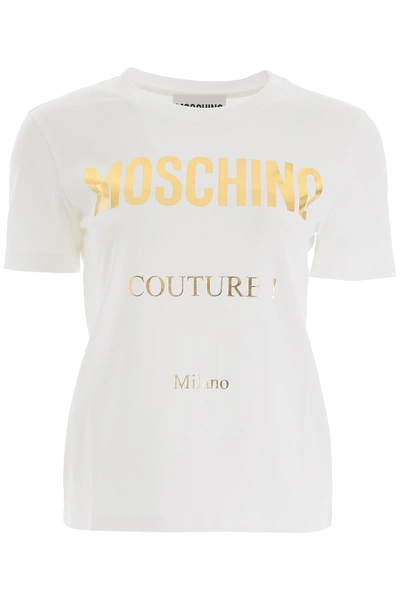 Shop Moschino Couture T-shirt In White (white)