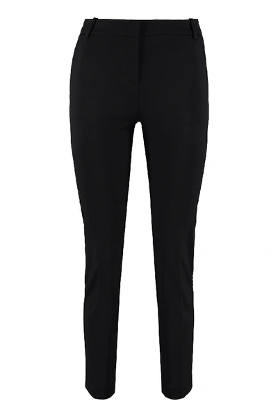 Shop Pinko Bello Cropped Trousers In Black