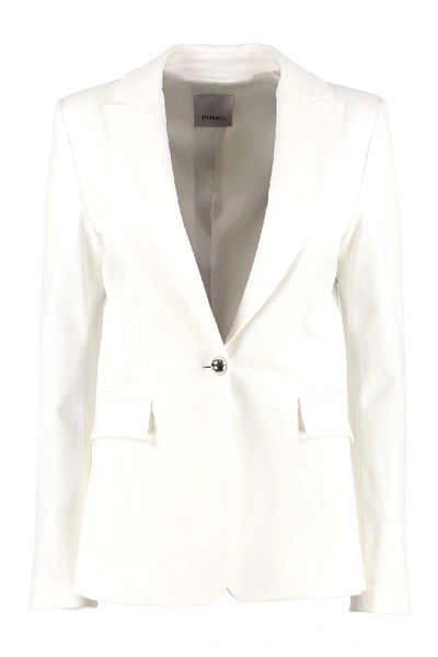 Shop Pinko Signum Classic Blazer In White