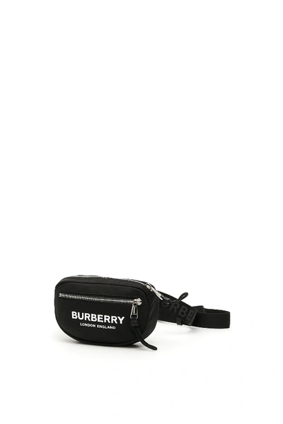 Shop Burberry Logo Cannon Beltbag In Black (black)