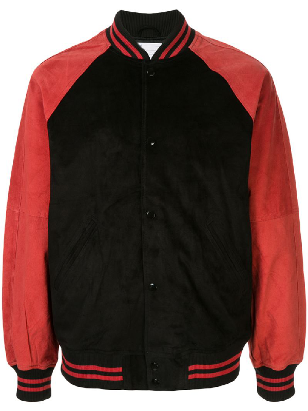 supreme suede varsity jacket